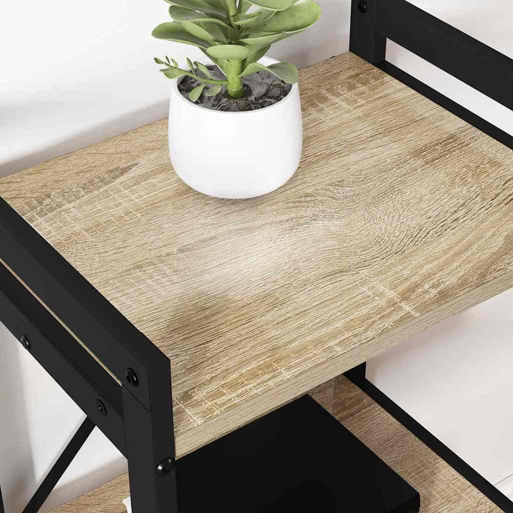 Boekenkast Sonoma Eiken 40 x 30 x 50 cm Bewerkt hout is nu te koop bij PeponiXL, paradijselijk wonen!