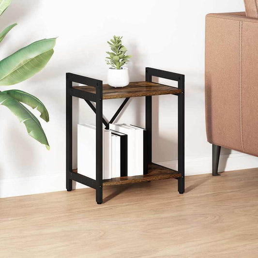 Boekenkast Gerookt eiken 40 x 30 x 50 cm Bewerkt hout is nu te koop bij PeponiXL, paradijselijk wonen!