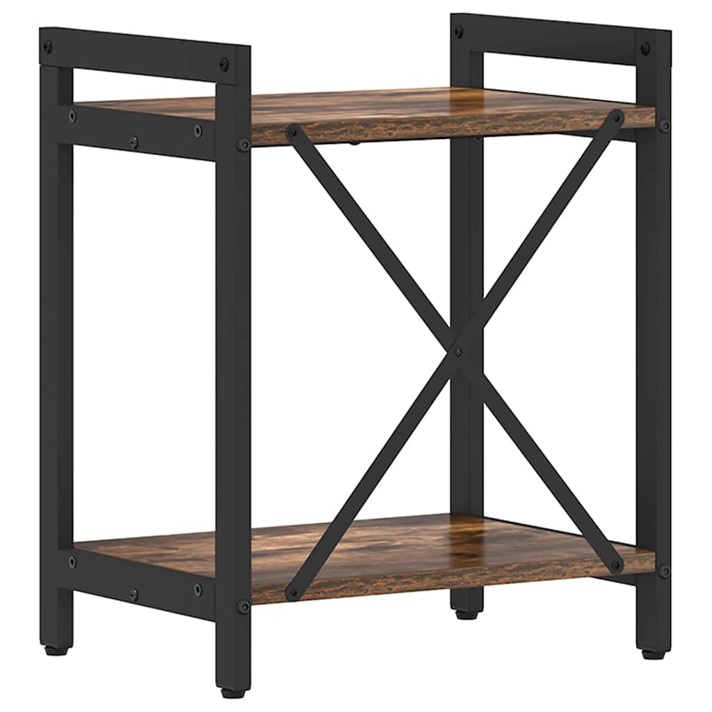 Boekenkast Gerookt eiken 40 x 30 x 50 cm Bewerkt hout is nu te koop bij PeponiXL, paradijselijk wonen!