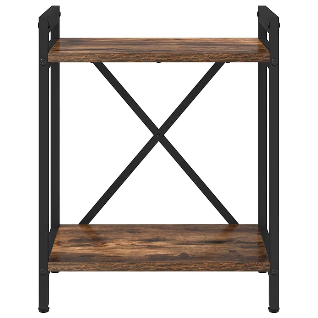 Boekenkast Gerookt eiken 40 x 30 x 50 cm Bewerkt hout is nu te koop bij PeponiXL, paradijselijk wonen!