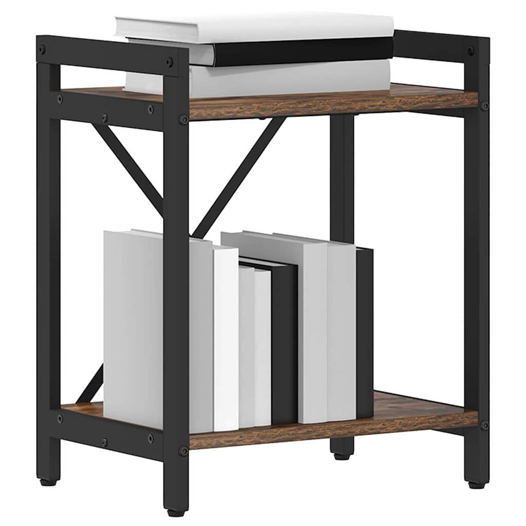 Boekenkast Gerookt eiken 40 x 30 x 50 cm Bewerkt hout is nu te koop bij PeponiXL, paradijselijk wonen!