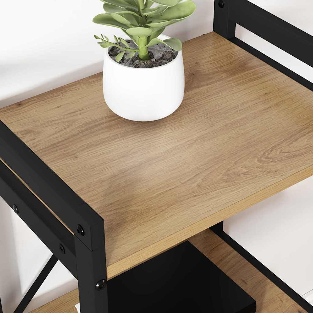 Boekenkast Artisan Eiken 40 x 30 x 50 cm Bewerkt hout is nu te koop bij PeponiXL, paradijselijk wonen!