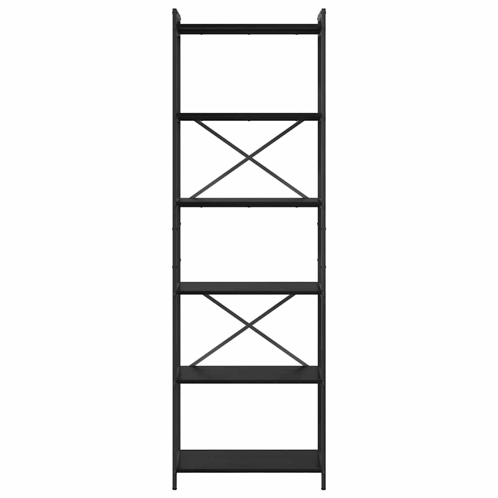 Boekenkast Zwart Eiken 40 x 30 x 85 cm Bewerkt hout is nu te koop bij PeponiXL, paradijselijk wonen!