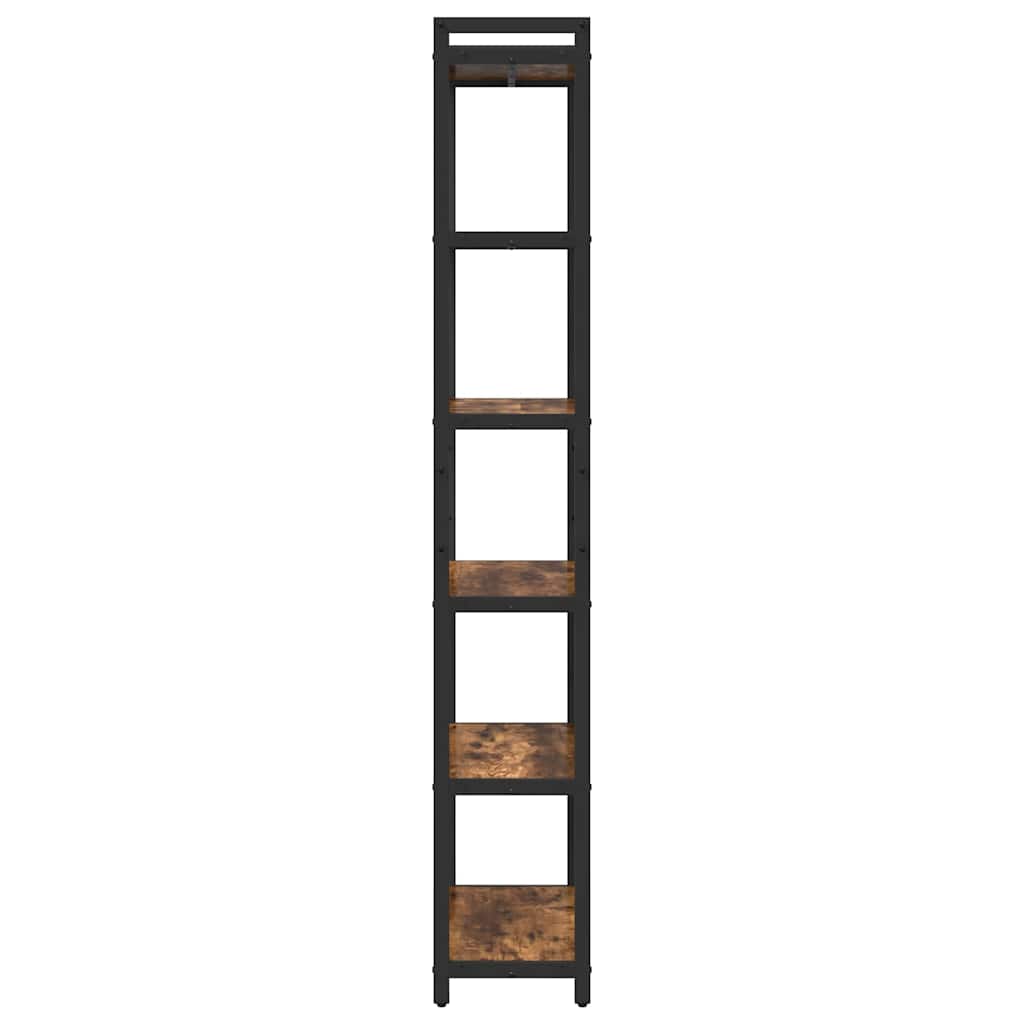 Boekenkast Gerookt eiken 60 x 30 x 189,5 cm Bewerkt hout is nu te koop bij PeponiXL, paradijselijk wonen!