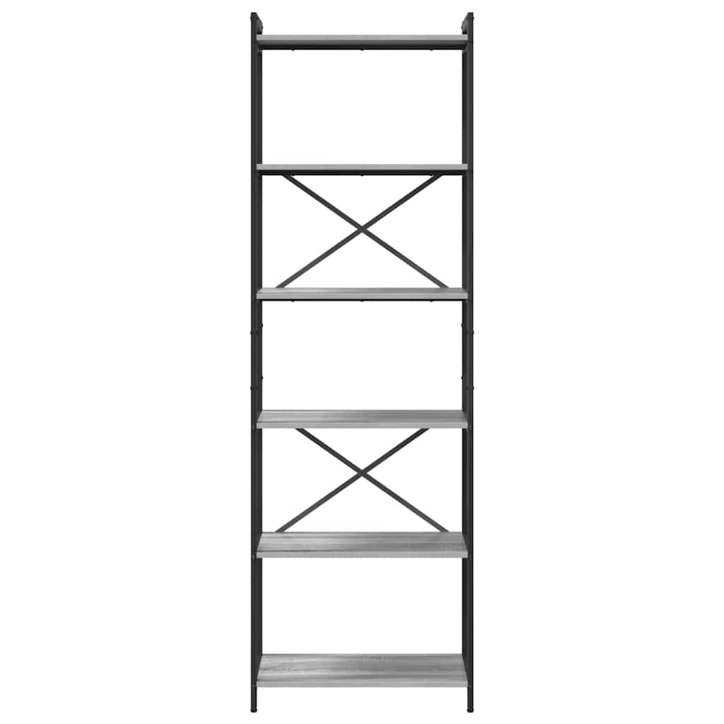 Boekenkast Grijs sonoma 40 x 30 x 85 cm Bewerkt hout is nu te koop bij PeponiXL, paradijselijk wonen!