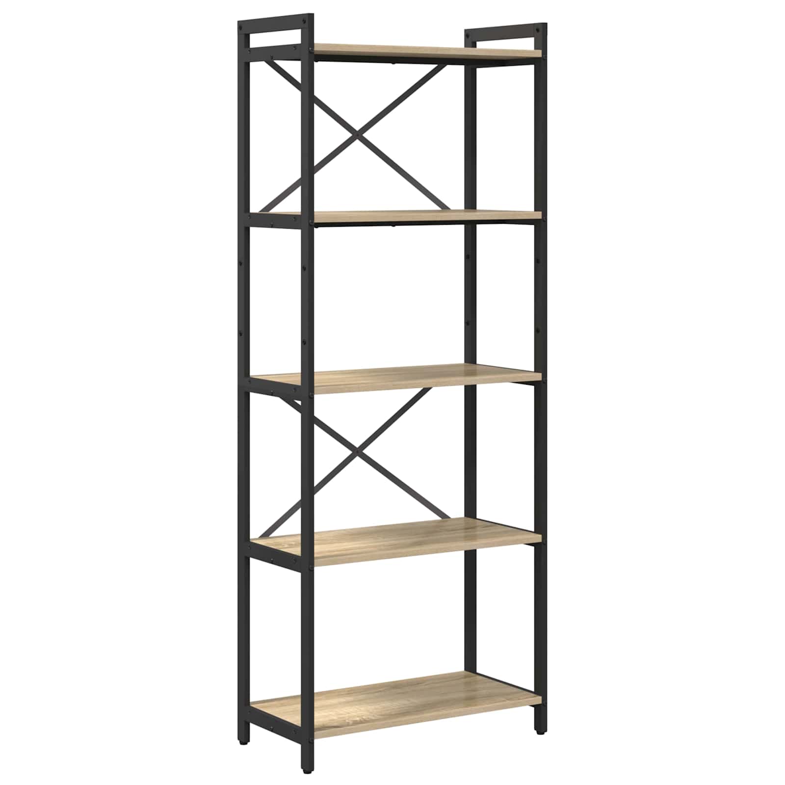 Boekenkast Sonoma Eiken 60 x 30 x 155 cm Bewerkt hout is nu te koop bij PeponiXL, paradijselijk wonen!