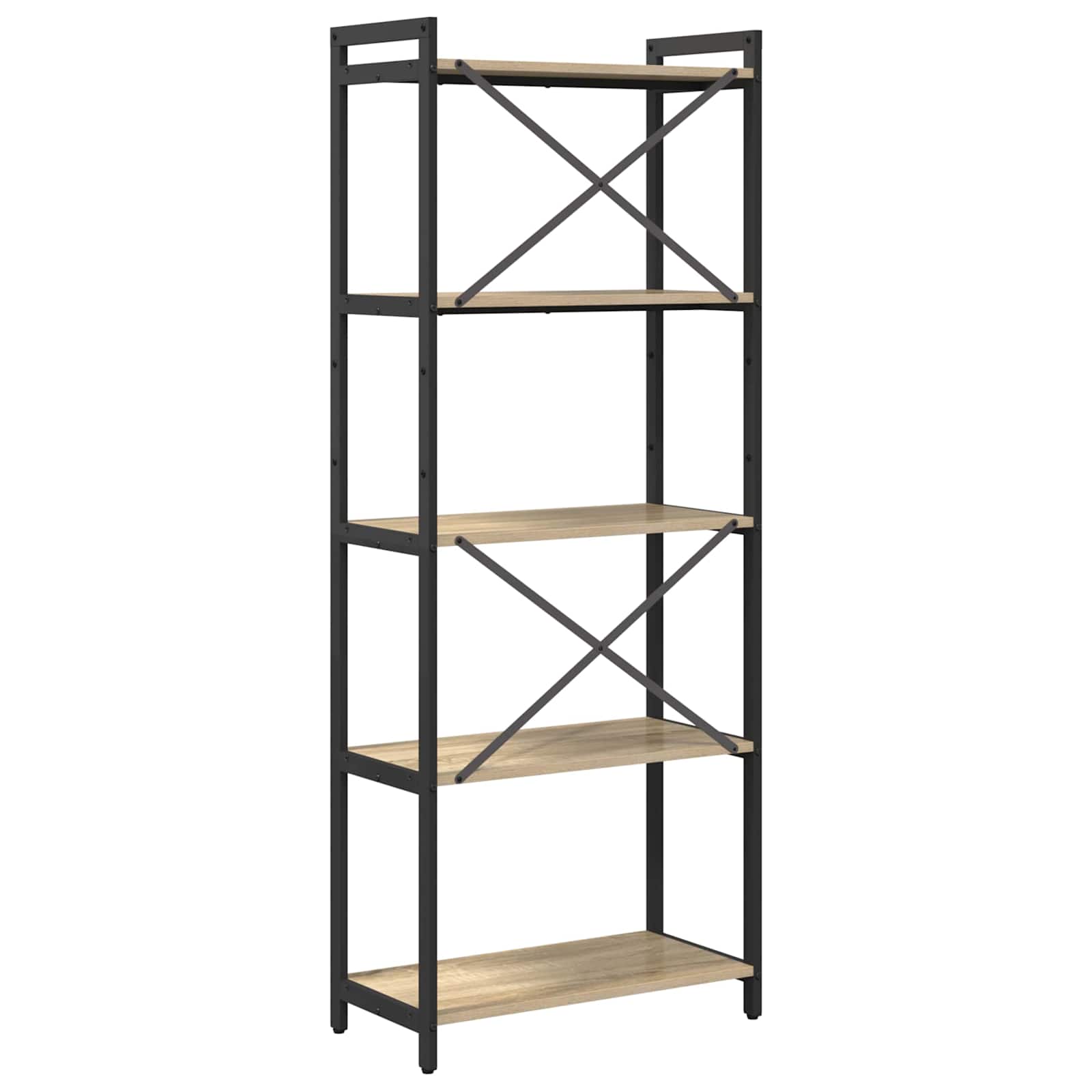 Boekenkast Sonoma Eiken 60 x 30 x 155 cm Bewerkt hout is nu te koop bij PeponiXL, paradijselijk wonen!