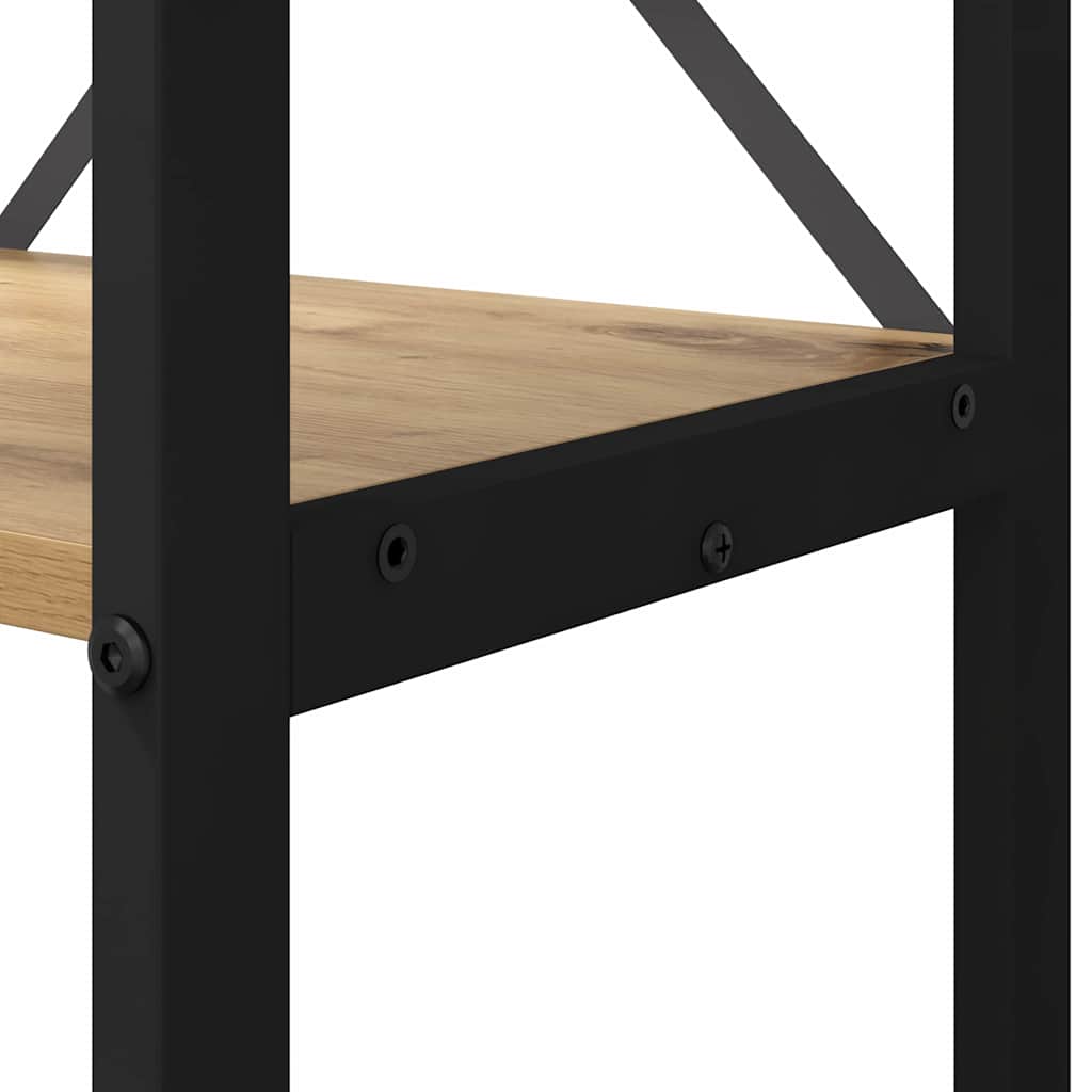 Boekenkast Artisan Eiken 60 x 30 x 155 cm Bewerkt hout is nu te koop bij PeponiXL, paradijselijk wonen!