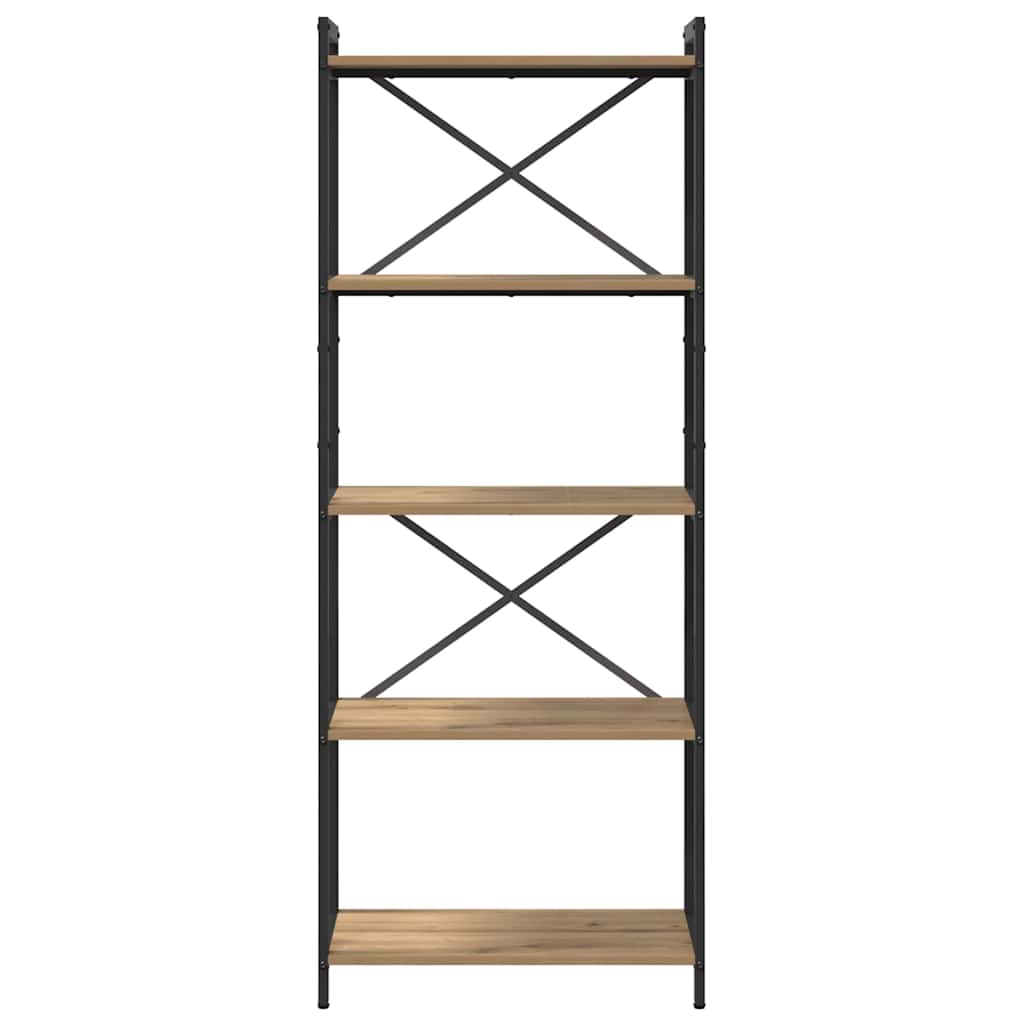 Boekenkast Artisan Eiken 60 x 30 x 155 cm Bewerkt hout is nu te koop bij PeponiXL, paradijselijk wonen!