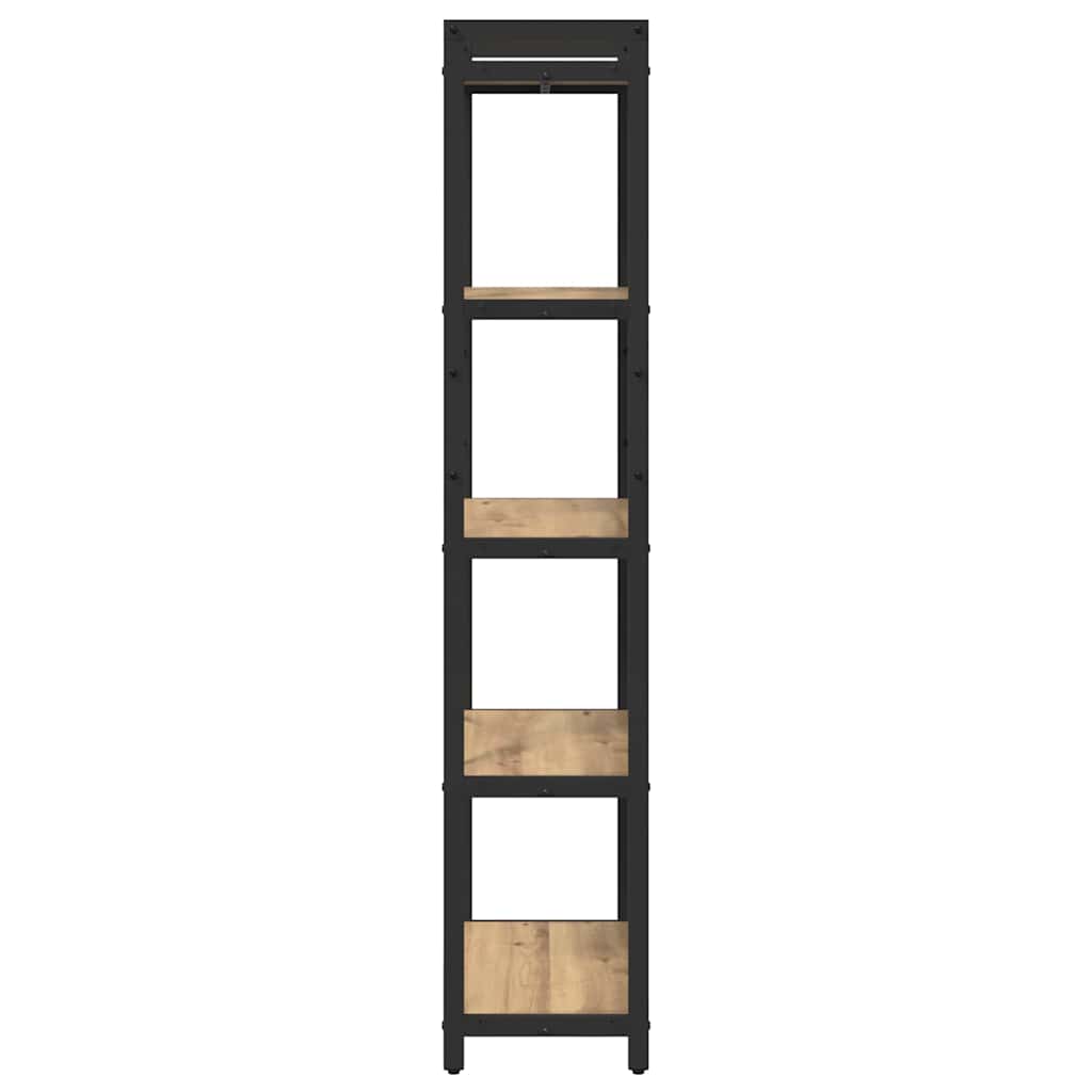 Boekenkast Artisan Eiken 60 x 30 x 155 cm Bewerkt hout is nu te koop bij PeponiXL, paradijselijk wonen!