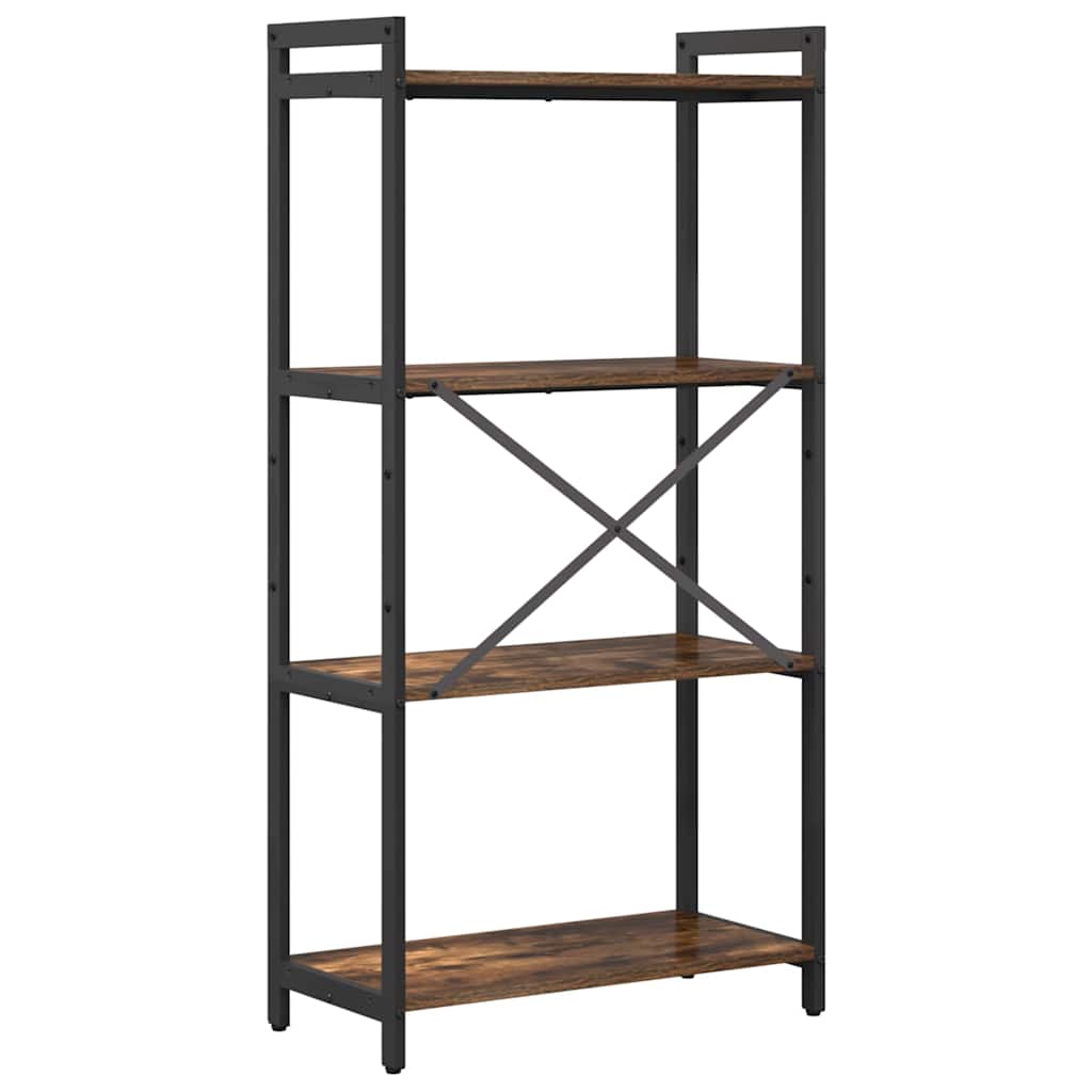 Boekenkast Gerookt eiken 40 x 30 x 85 cm Bewerkt hout is nu te koop bij PeponiXL, paradijselijk wonen!