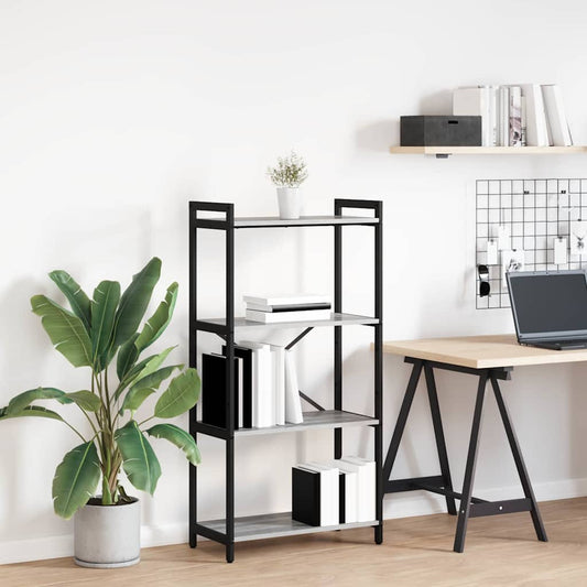 Boekenkast Grijs sonoma 40 x 30 x 85 cm Bewerkt hout is nu te koop bij PeponiXL, paradijselijk wonen!