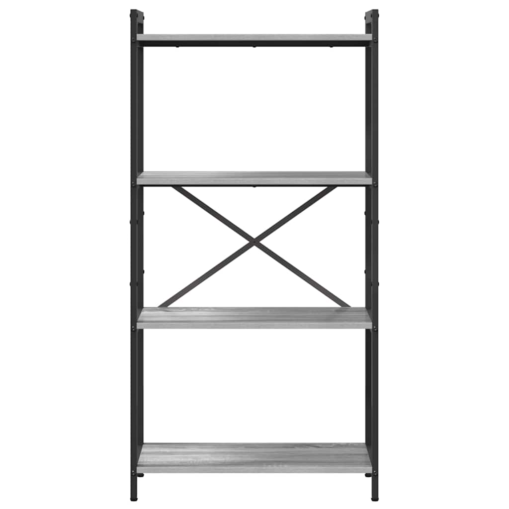 Boekenkast Grijs sonoma 40 x 30 x 85 cm Bewerkt hout is nu te koop bij PeponiXL, paradijselijk wonen!