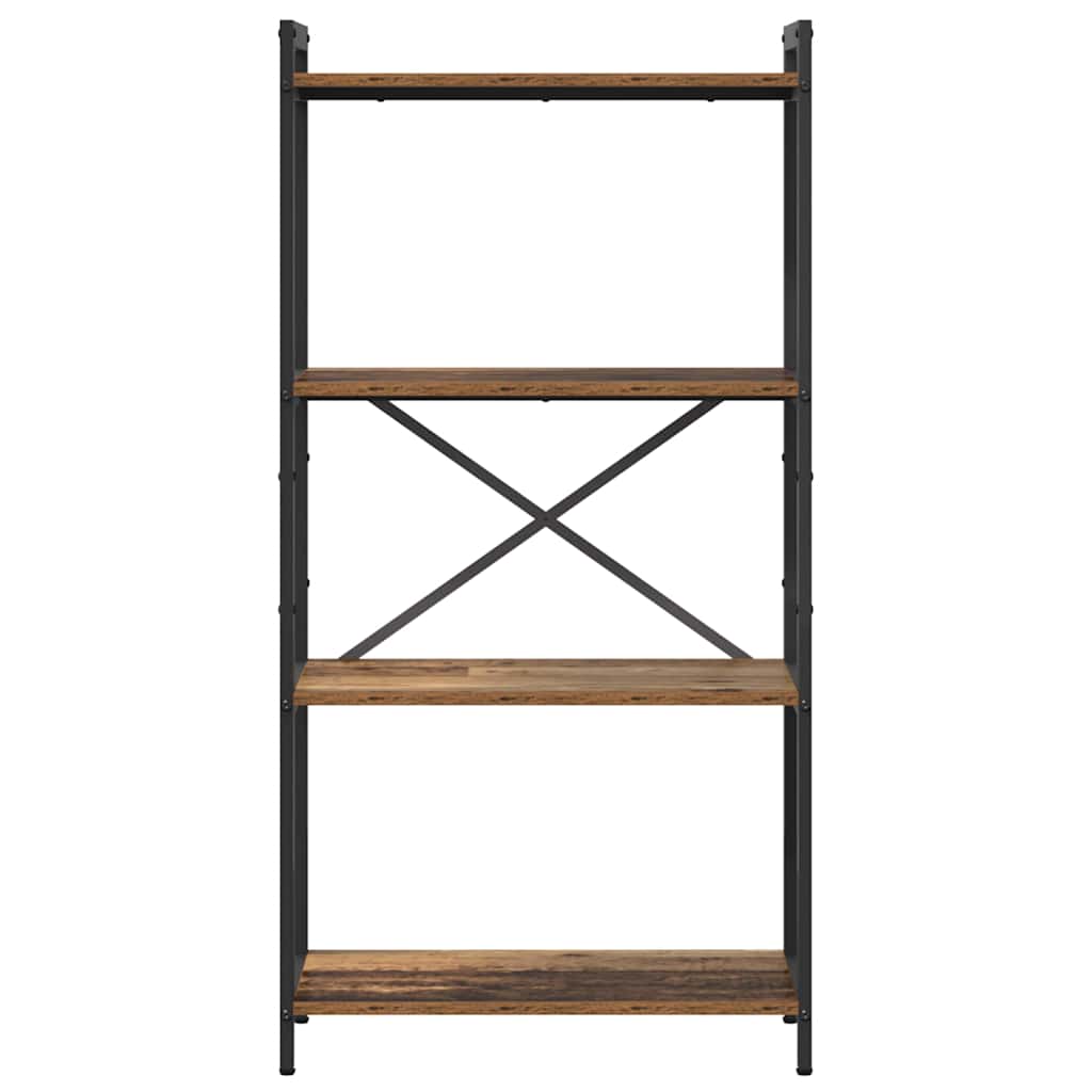 Boekenkast Oud hout 40 x 30 x 85 cm Bewerkt hout is nu te koop bij PeponiXL, paradijselijk wonen!