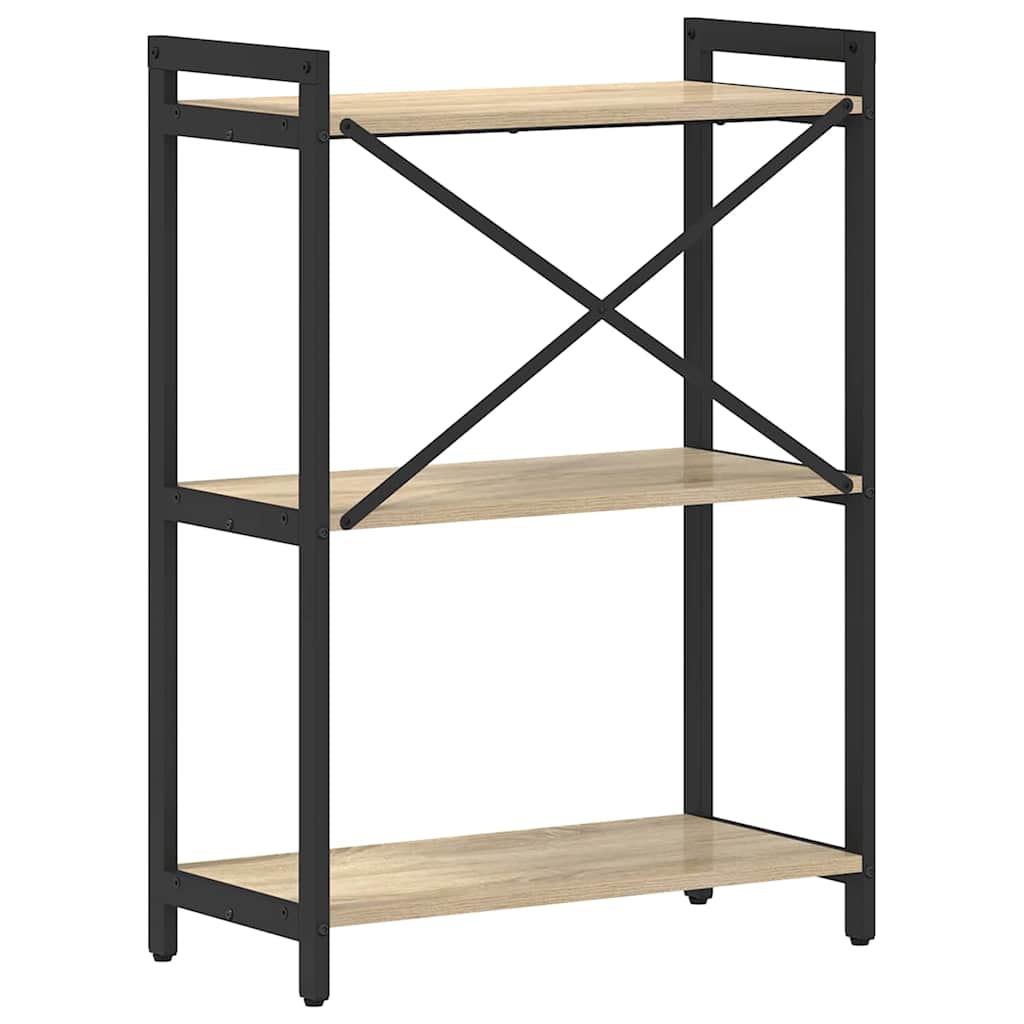 Boekenkast Sonoma Eiken 60 x 30 x 85 cm Bewerkt hout is nu te koop bij PeponiXL, paradijselijk wonen!