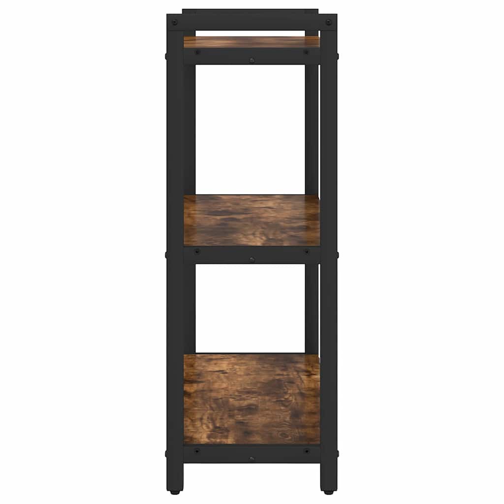 Boekenkast Gerookt eiken 60 x 30 x 85 cm Bewerkt hout is nu te koop bij PeponiXL, paradijselijk wonen!