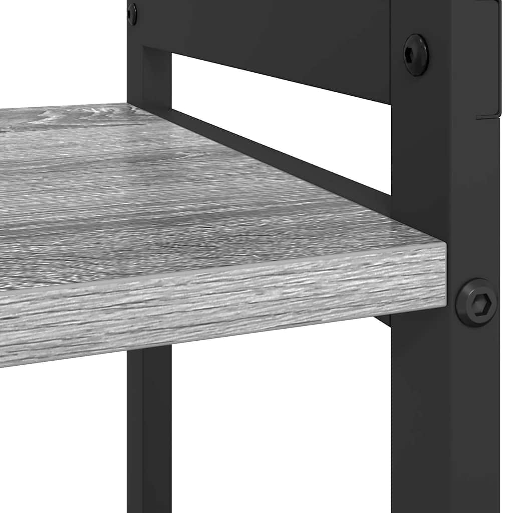 Boekenkast Grijs sonoma 60 x 30 x 85 cm Bewerkt hout is nu te koop bij PeponiXL, paradijselijk wonen!