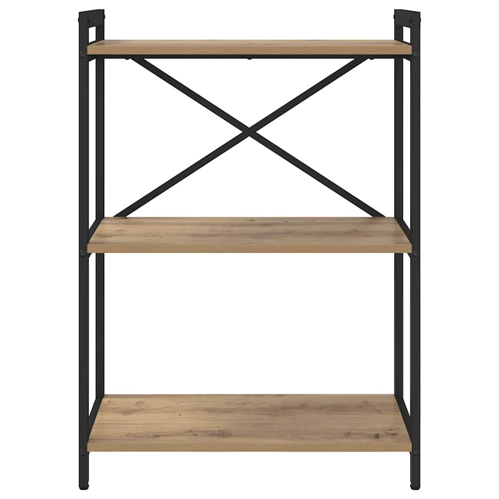 Boekenkast Artisan Eiken 60 x 30 x 85 cm Bewerkt hout is nu te koop bij PeponiXL, paradijselijk wonen!