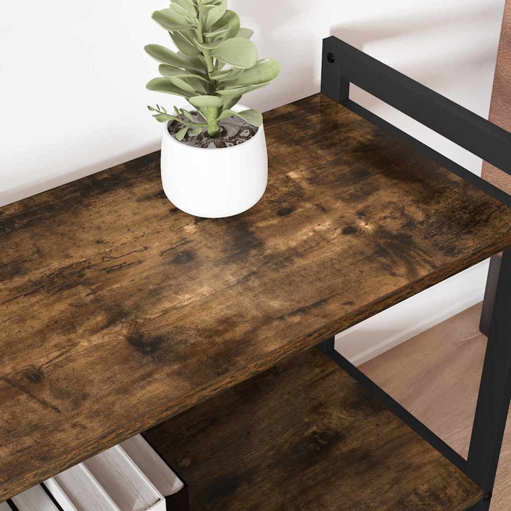 Boekenkast Gerookt eiken 60 x 30 x 50 cm Bewerkt hout is nu te koop bij PeponiXL, paradijselijk wonen!