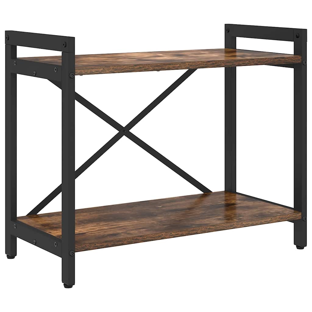 Boekenkast Gerookt eiken 60 x 30 x 50 cm Bewerkt hout is nu te koop bij PeponiXL, paradijselijk wonen!