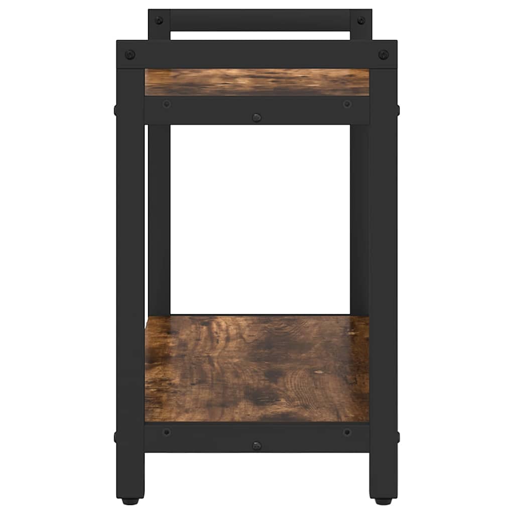 Boekenkast Gerookt eiken 60 x 30 x 50 cm Bewerkt hout is nu te koop bij PeponiXL, paradijselijk wonen!