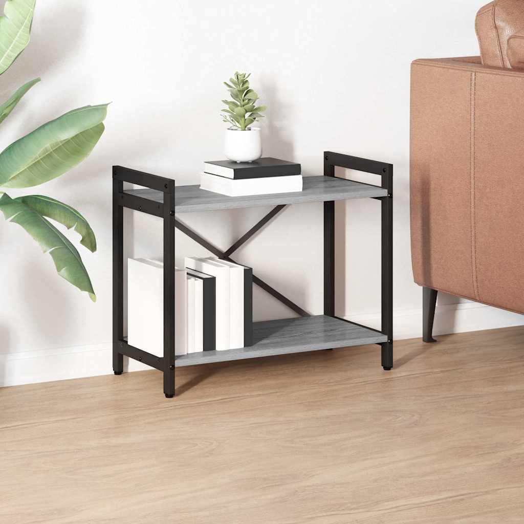 Boekenkast Grijs sonoma 60 x 30 x 50 cm Bewerkt hout is nu te koop bij PeponiXL, paradijselijk wonen!