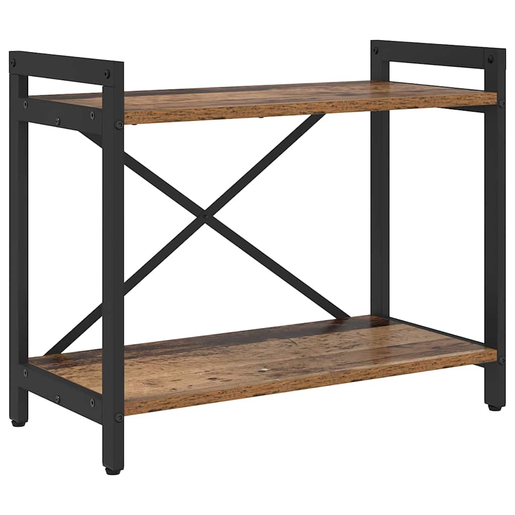 Boekenkast Oud hout 60 x 30 x 50 cm Bewerkt hout is nu te koop bij PeponiXL, paradijselijk wonen!