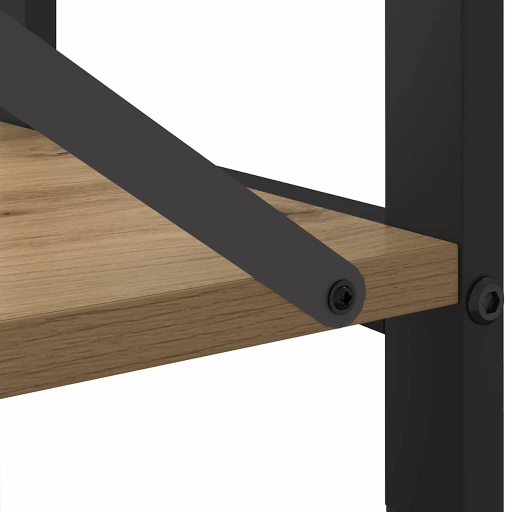 Boekenkast Artisan Eiken 60 x 30 x 50 cm Bewerkt hout is nu te koop bij PeponiXL, paradijselijk wonen!