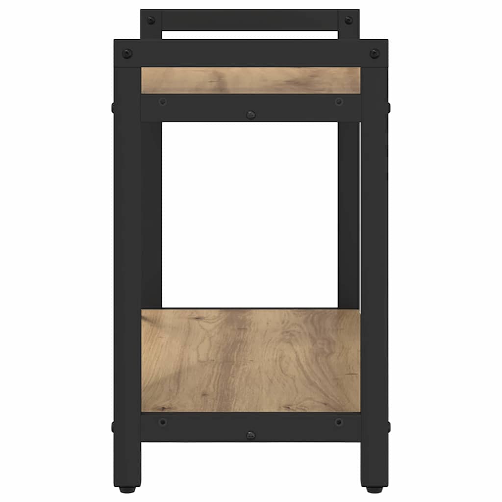 Boekenkast Artisan Eiken 60 x 30 x 50 cm Bewerkt hout is nu te koop bij PeponiXL, paradijselijk wonen!