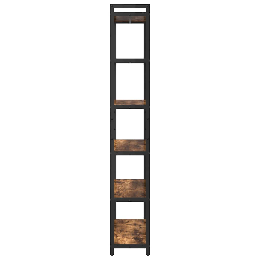 Boekenkast Gerookt eiken 80 x 30 x 189,5 cm Bewerkt hout is nu te koop bij PeponiXL, paradijselijk wonen!