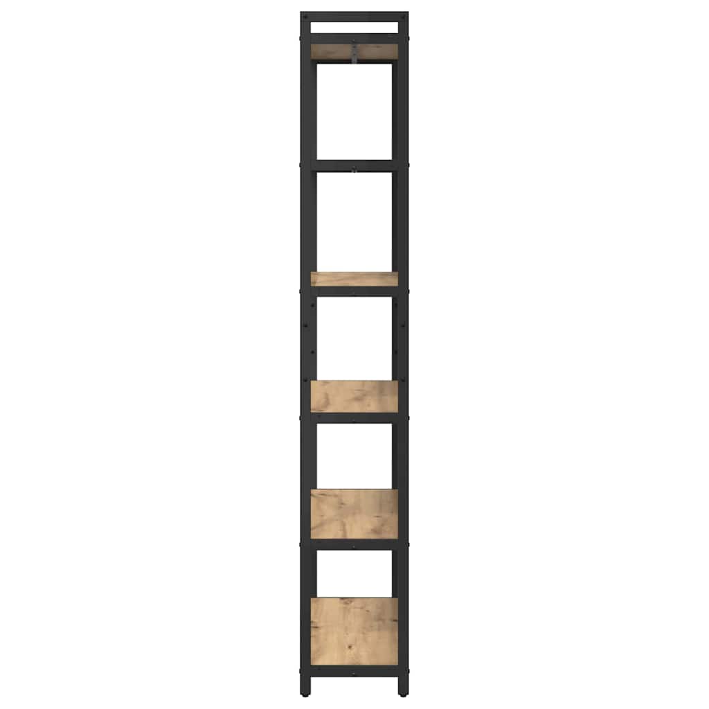 Boekenkast Artisan Eiken 80 x 30 x 189,5 cm Bewerkt hout is nu te koop bij PeponiXL, paradijselijk wonen!