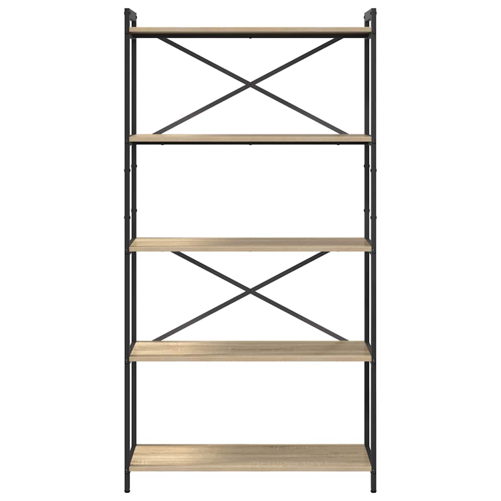 Boekenkast Sonoma Eiken 80 x 30 x 155 cm Bewerkt hout is nu te koop bij PeponiXL, paradijselijk wonen!