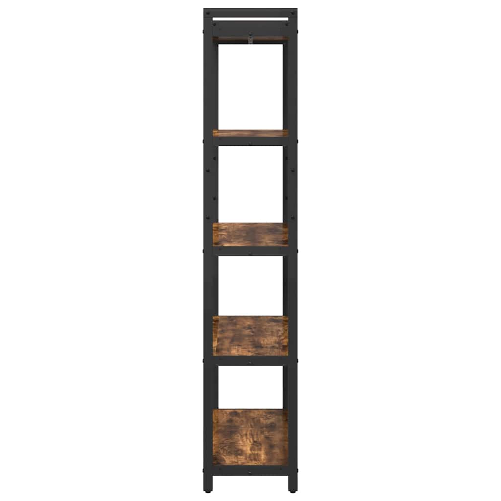 Boekenkast Gerookt eiken 80 x 30 x 155 cm Bewerkt hout is nu te koop bij PeponiXL, paradijselijk wonen!