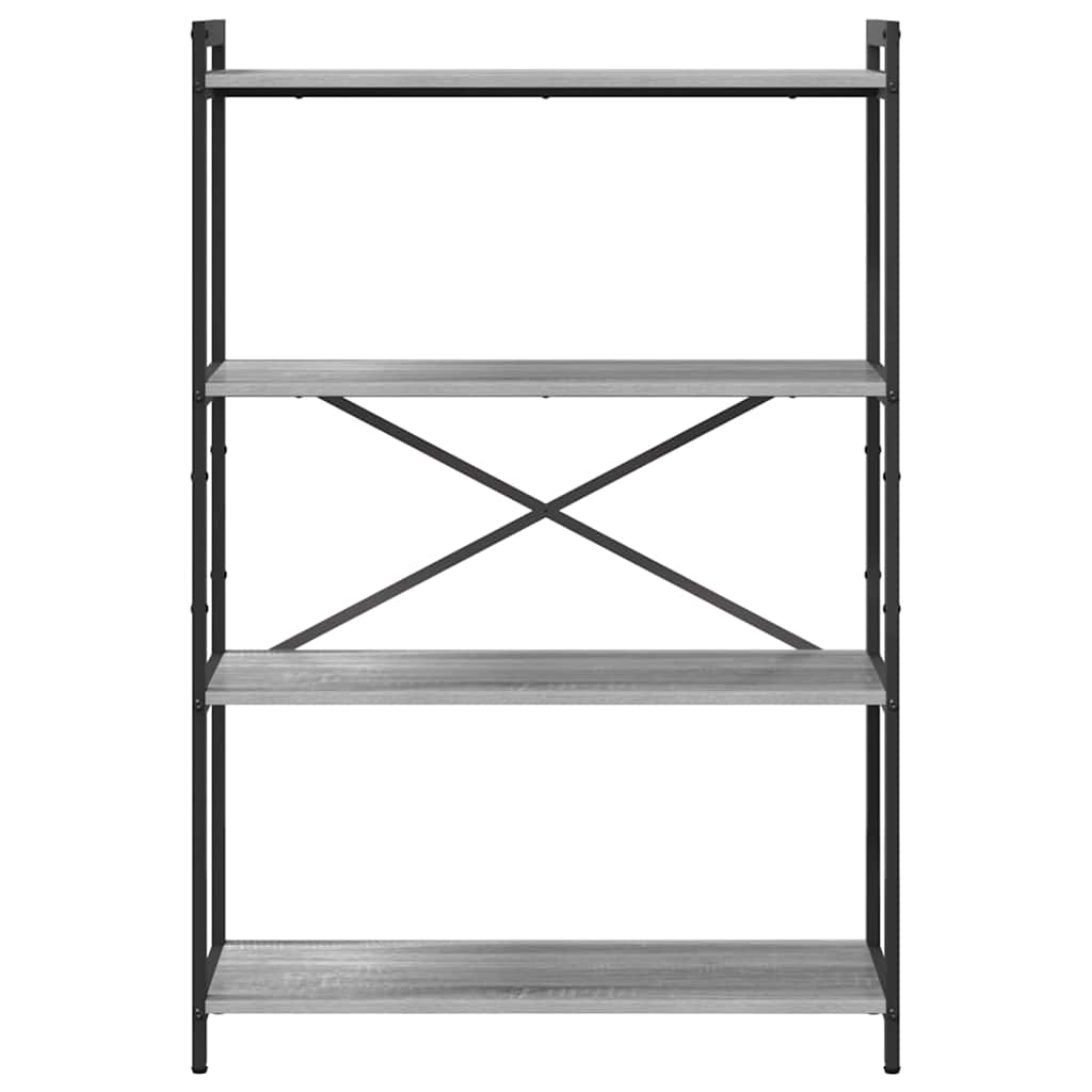 Boekenkast Grijs sonoma 80 x 30 x 120 cm Bewerkt hout is nu te koop bij PeponiXL, paradijselijk wonen!