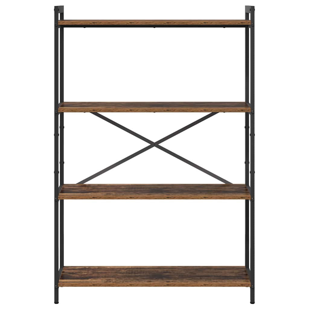 Boekenkast Oud hout 80 x 30 x 120 cm Bewerkt hout is nu te koop bij PeponiXL, paradijselijk wonen!