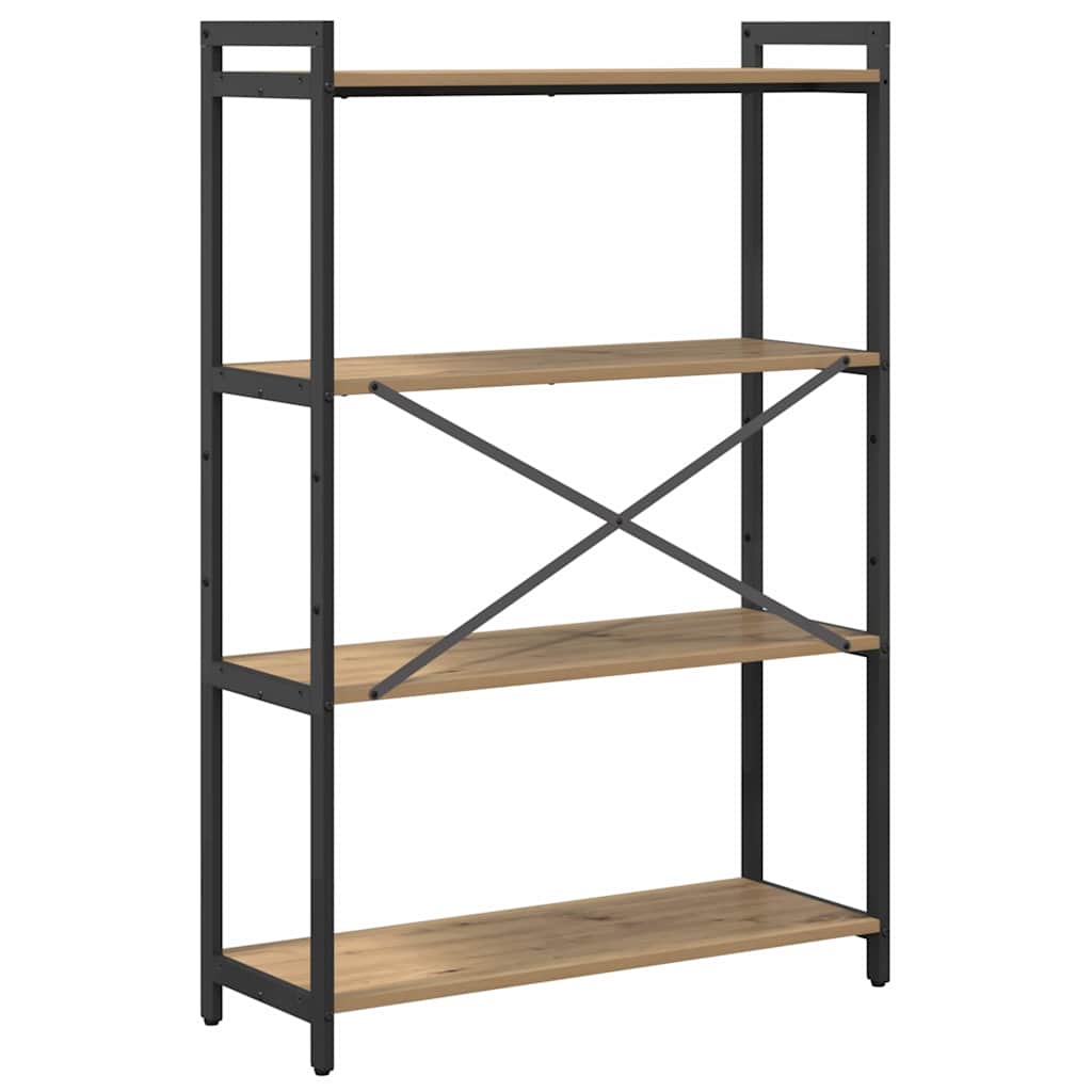 Boekenkast Artisan Eiken 80 x 30 x 120 cm Bewerkt hout is nu te koop bij PeponiXL, paradijselijk wonen!