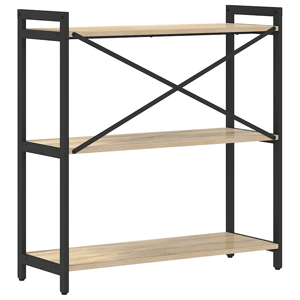 Boekenkast Sonoma Eiken 80 x 30 x 85 cm Bewerkt hout is nu te koop bij PeponiXL, paradijselijk wonen!