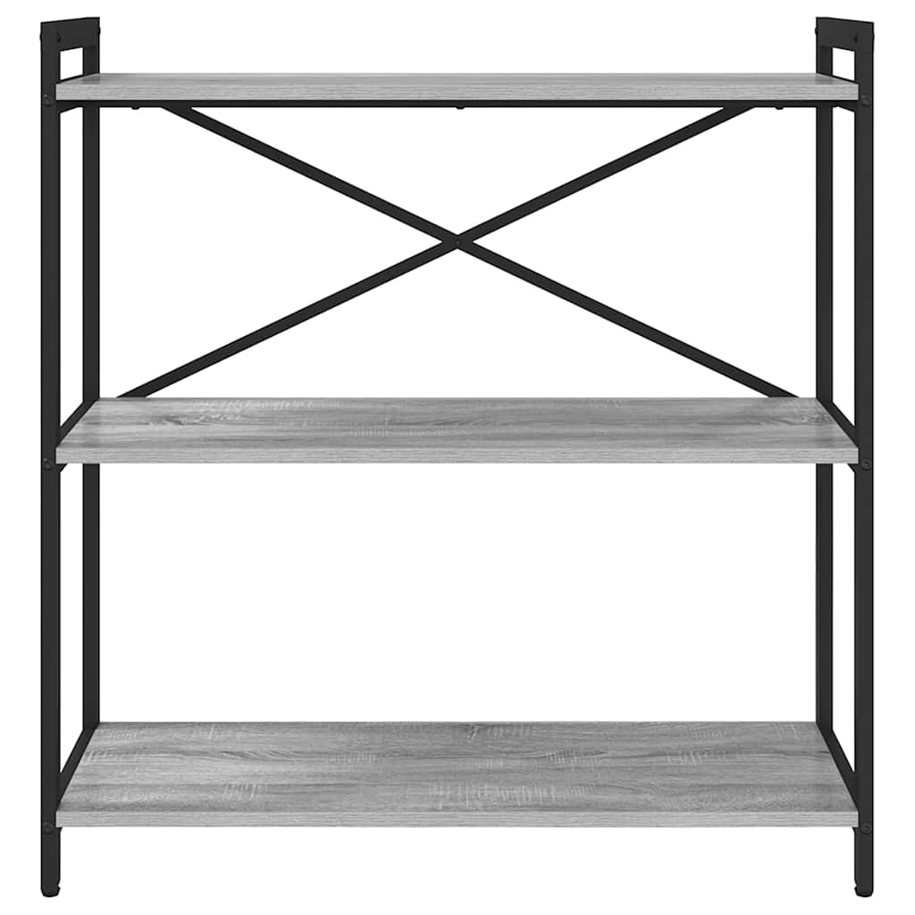 Boekenkast Grijs sonoma 80 x 30 x 85 cm Bewerkt hout is nu te koop bij PeponiXL, paradijselijk wonen!