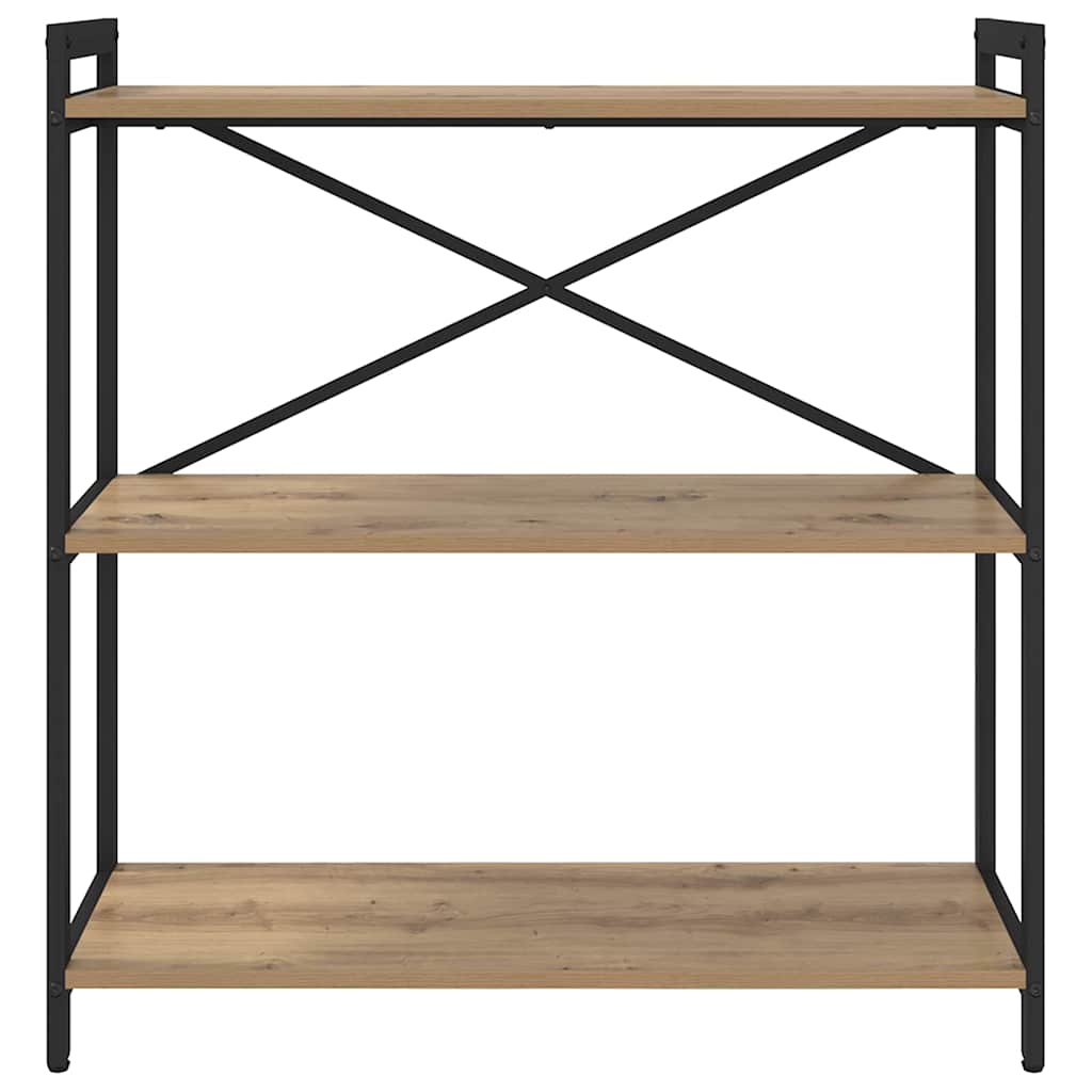 Boekenkast Artisan Eiken 80 x 30 x 85 cm Bewerkt hout is nu te koop bij PeponiXL, paradijselijk wonen!