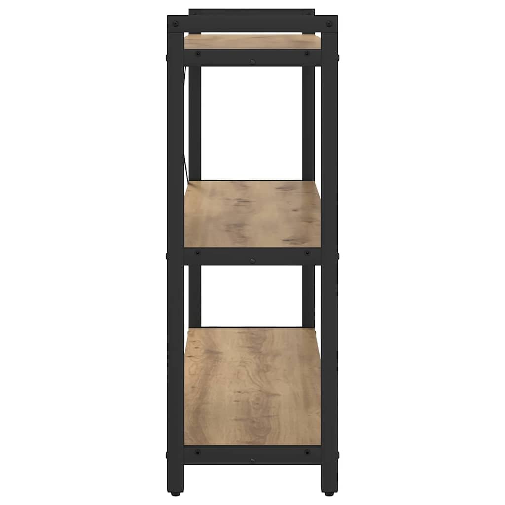 Boekenkast Artisan Eiken 80 x 30 x 85 cm Bewerkt hout is nu te koop bij PeponiXL, paradijselijk wonen!