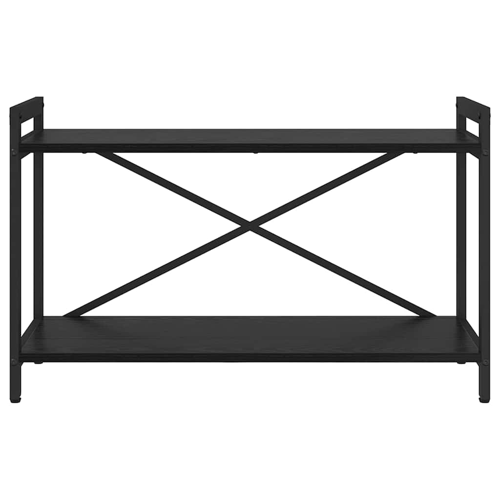 Boekenkast Zwart Eiken 40 x 30 x 85 cm Bewerkt hout is nu te koop bij PeponiXL, paradijselijk wonen!