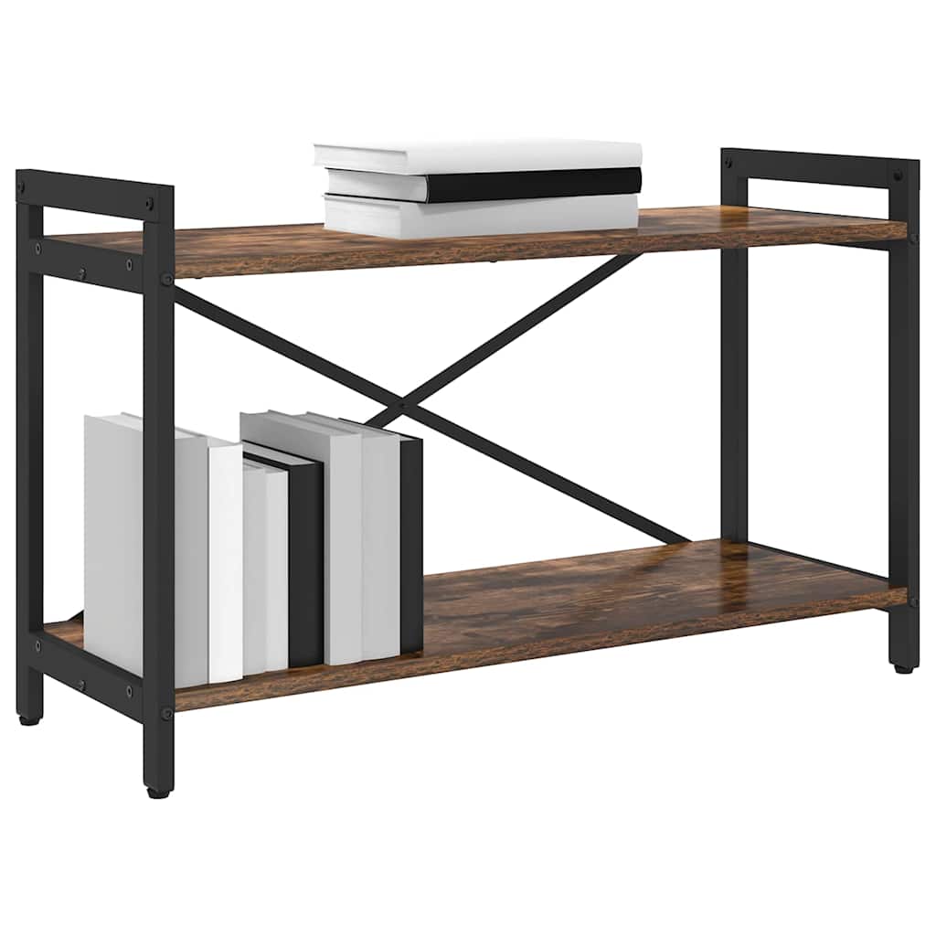 Boekenkast Gerookt eiken 40 x 30 x 85 cm Bewerkt hout is nu te koop bij PeponiXL, paradijselijk wonen!