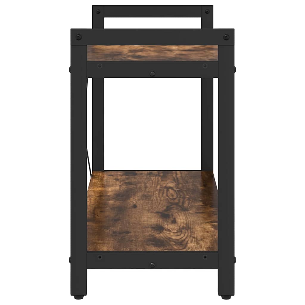 Boekenkast Gerookt eiken 40 x 30 x 85 cm Bewerkt hout is nu te koop bij PeponiXL, paradijselijk wonen!