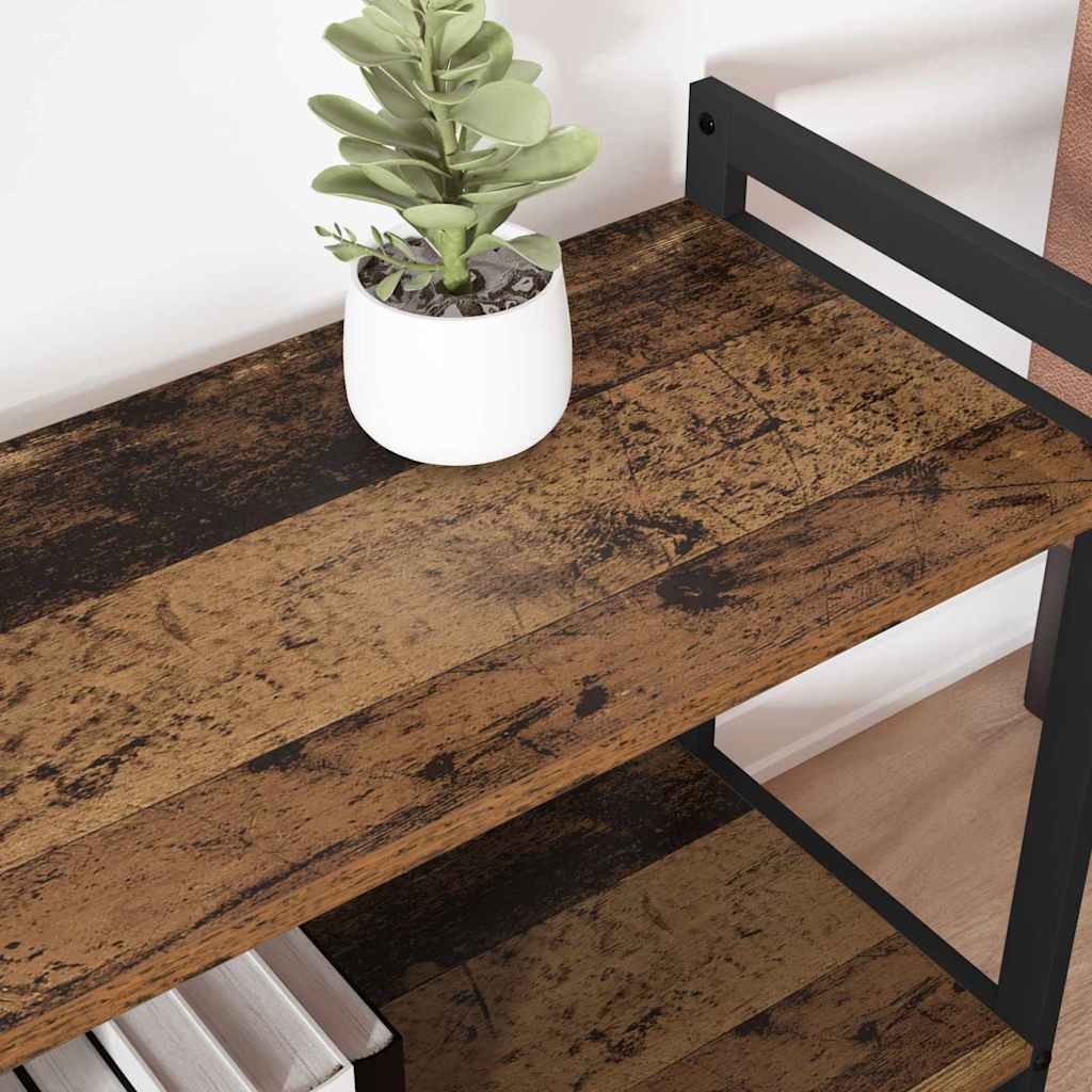 Boekenkast Oud hout 40 x 30 x 85 cm Bewerkt hout is nu te koop bij PeponiXL, paradijselijk wonen!