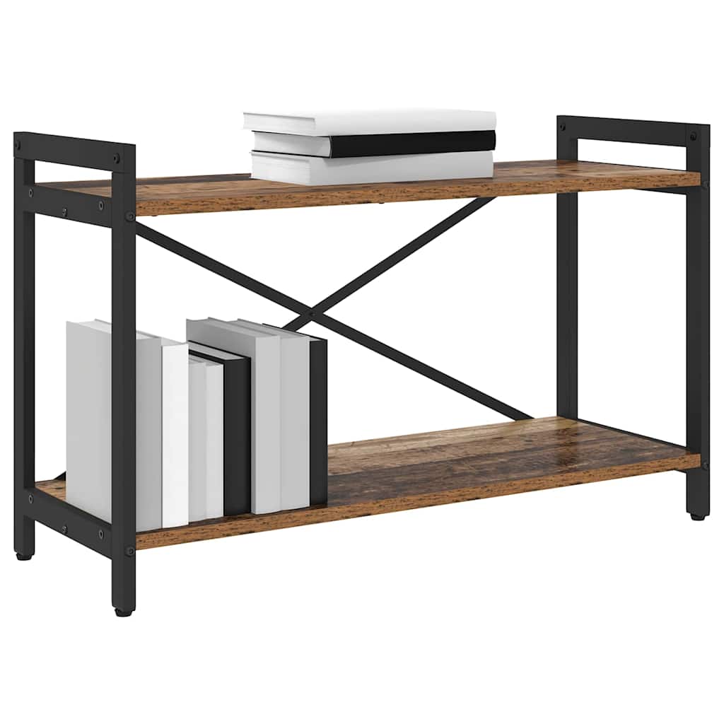 Boekenkast Oud hout 40 x 30 x 85 cm Bewerkt hout is nu te koop bij PeponiXL, paradijselijk wonen!