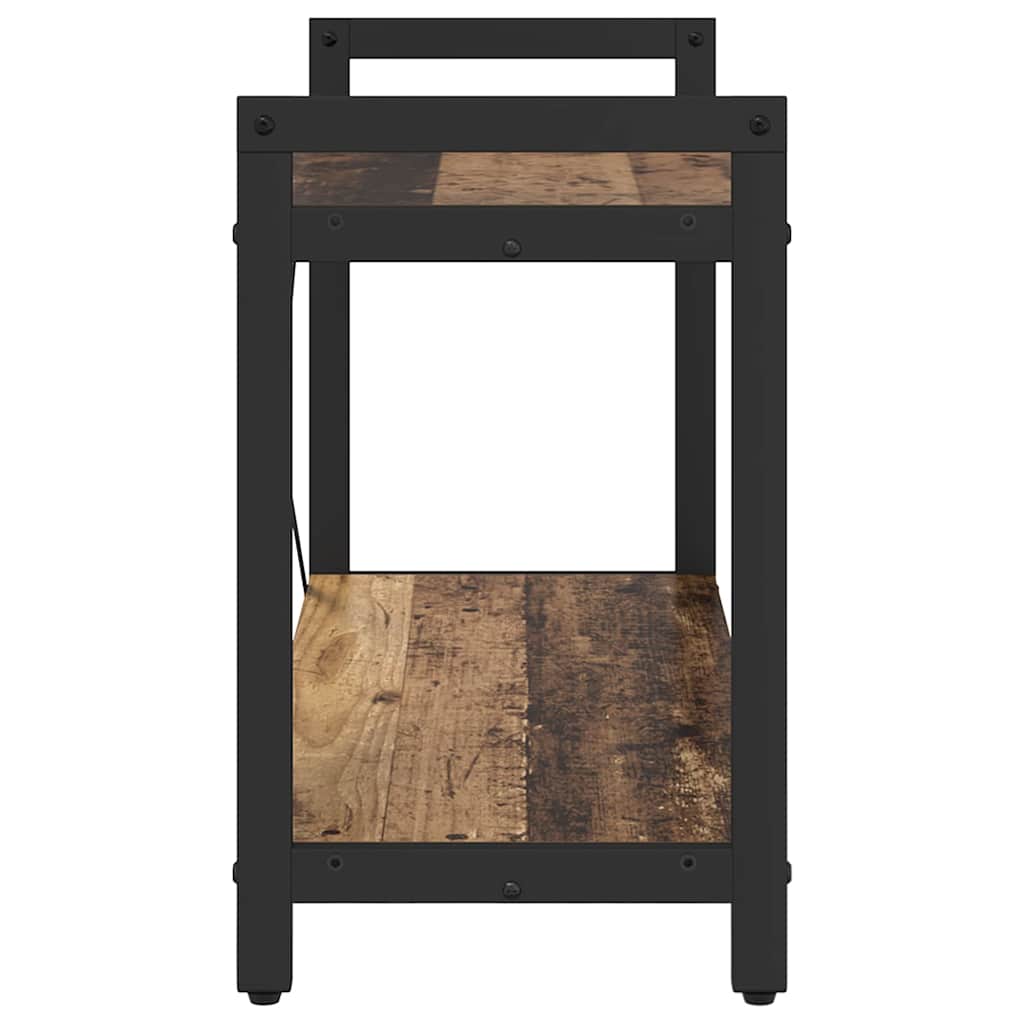 Boekenkast Oud hout 40 x 30 x 85 cm Bewerkt hout is nu te koop bij PeponiXL, paradijselijk wonen!