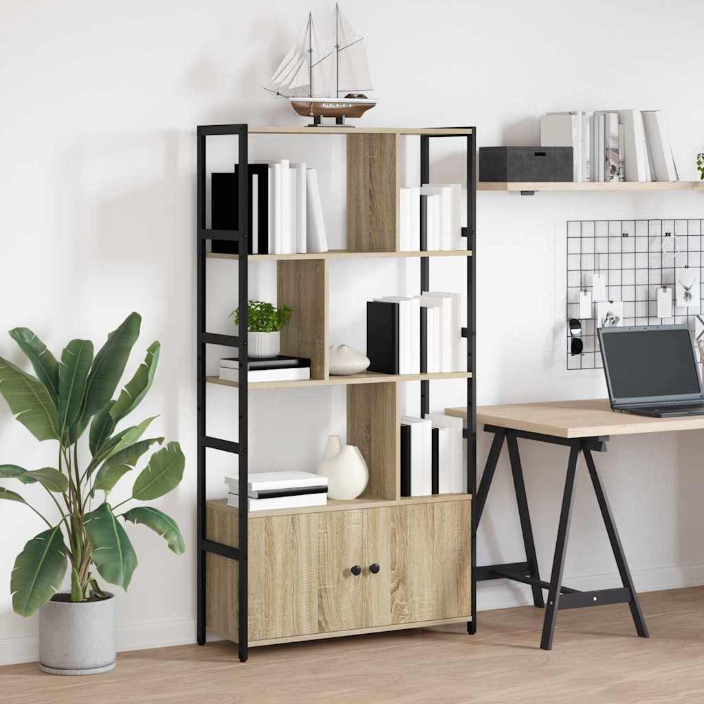 Boekenkast Sonoma Eiken 80 x 30 x 155,5 cm Bewerkt hout is nu te koop bij PeponiXL, paradijselijk wonen!
