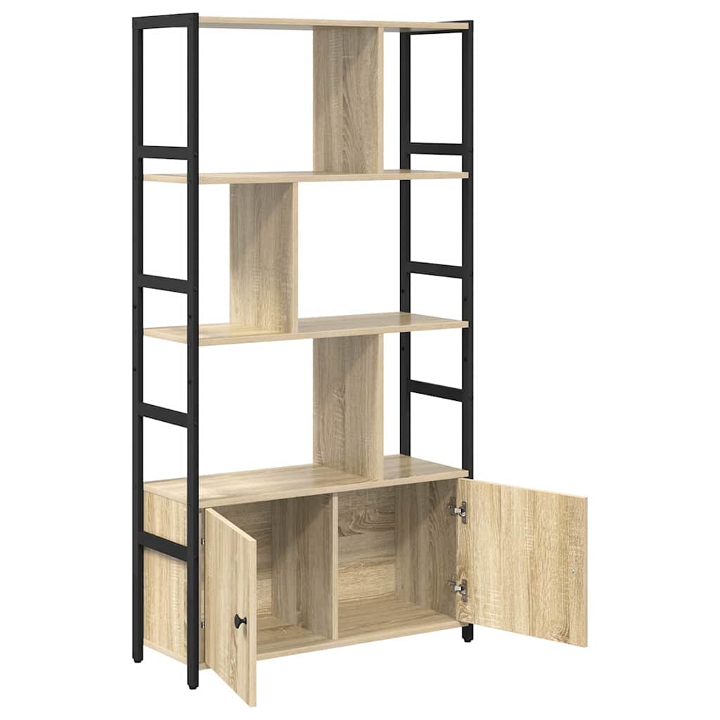 Boekenkast Sonoma Eiken 80 x 30 x 155,5 cm Bewerkt hout is nu te koop bij PeponiXL, paradijselijk wonen!