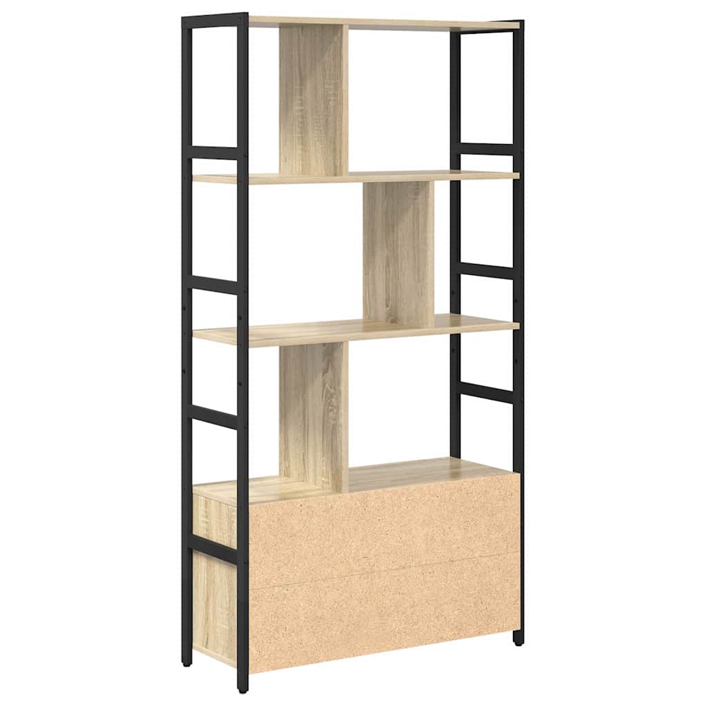 Boekenkast Sonoma Eiken 80 x 30 x 155,5 cm Bewerkt hout is nu te koop bij PeponiXL, paradijselijk wonen!