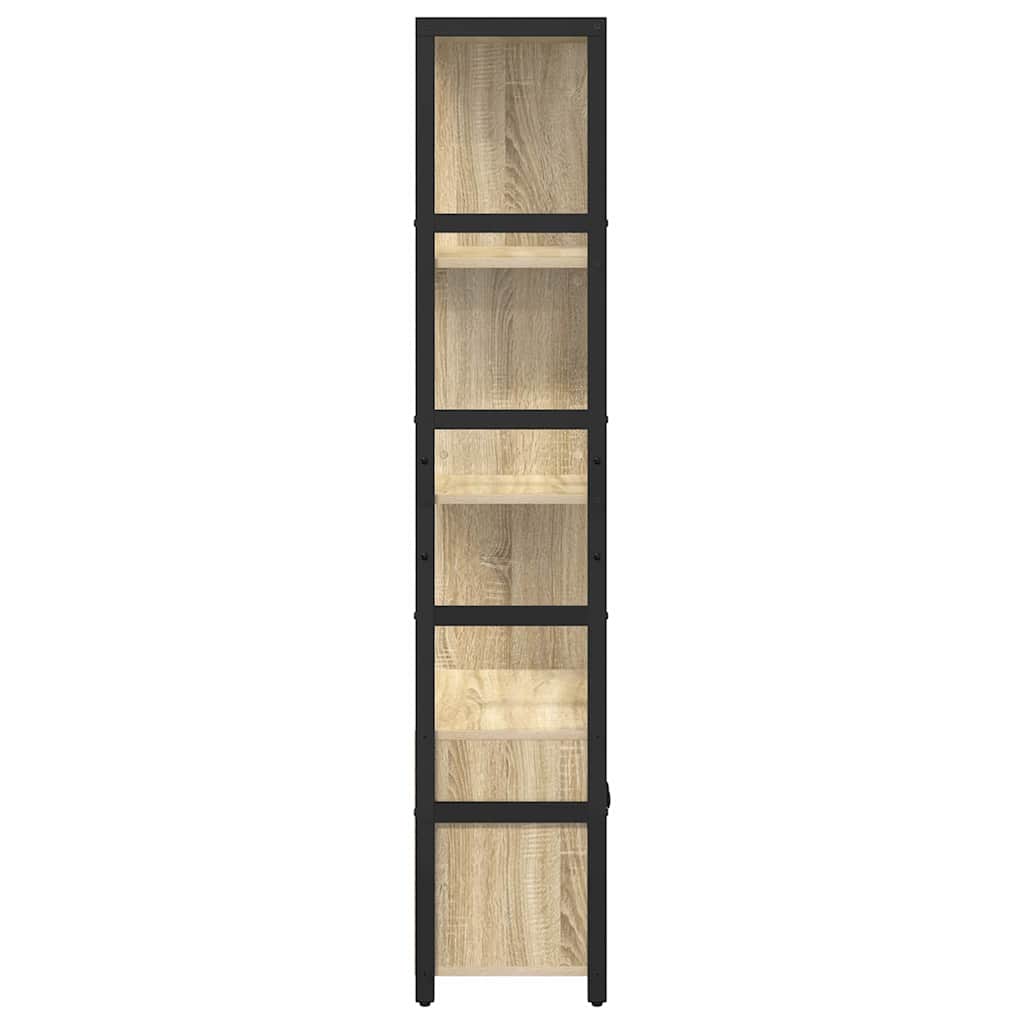 Boekenkast Sonoma Eiken 80 x 30 x 155,5 cm Bewerkt hout is nu te koop bij PeponiXL, paradijselijk wonen!